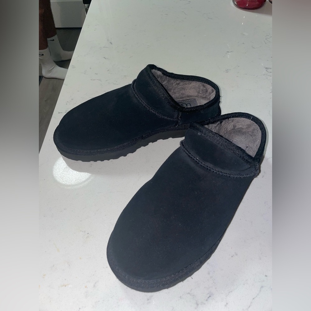 Classic black UGG slippers, brand new w/o box. Size 8